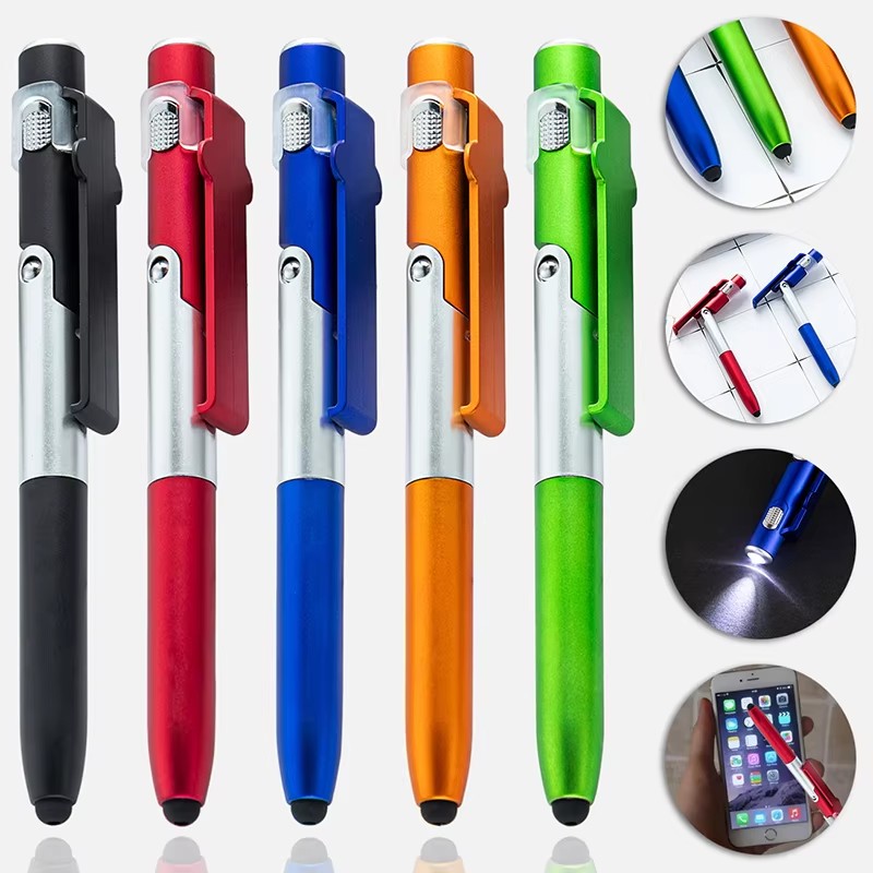 Case With Pencil Holder - Stylo multifonction 4-en-1 : lampe pliable,