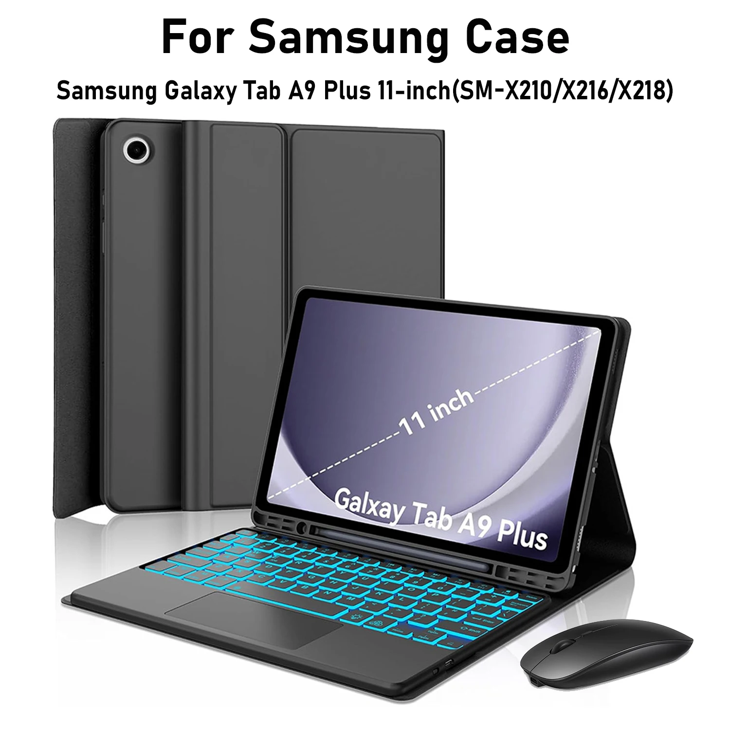 Tablet A9 Accessories - Étui Clavier pour Tablettes Samsung Galaxy