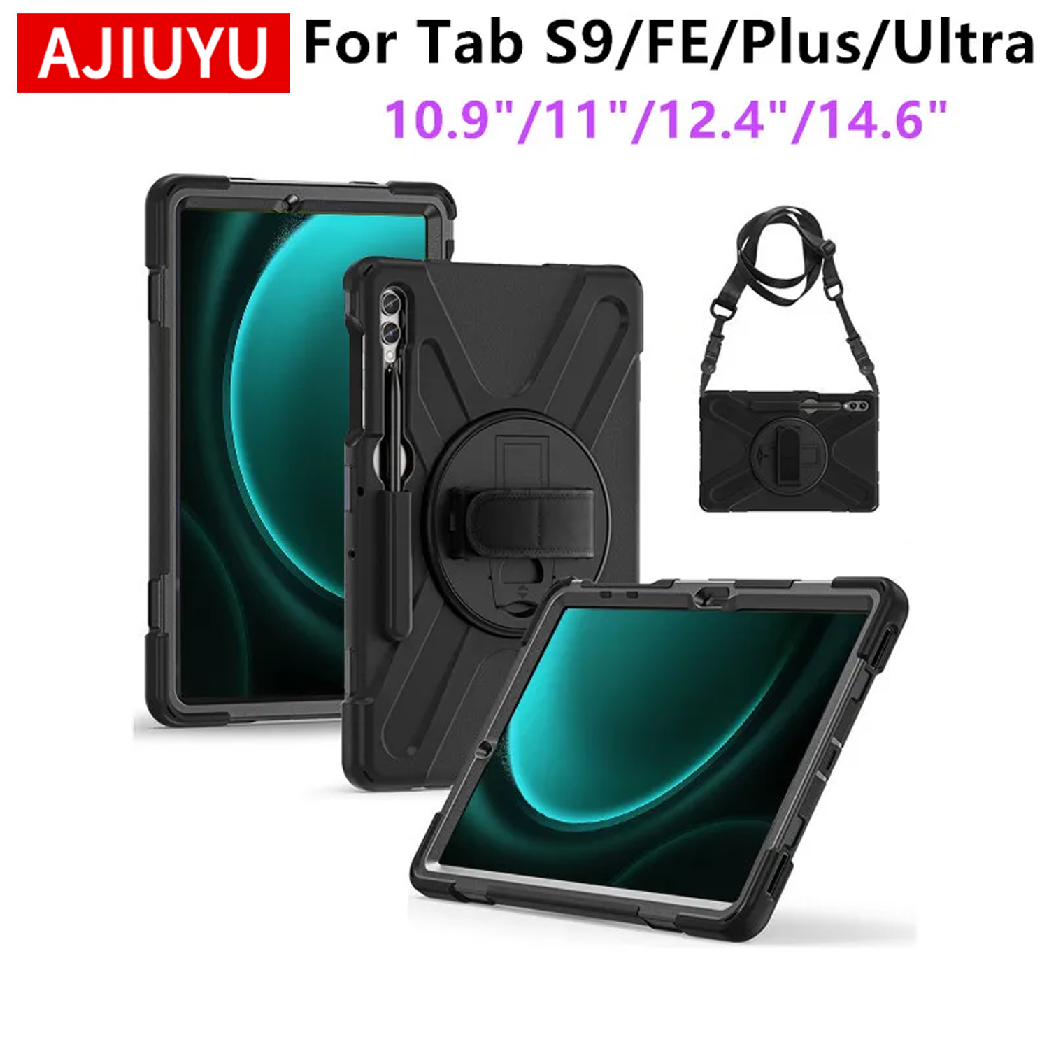 Tablet A9 Accessories - Coque antichoc robuste pour Samsung Galaxy