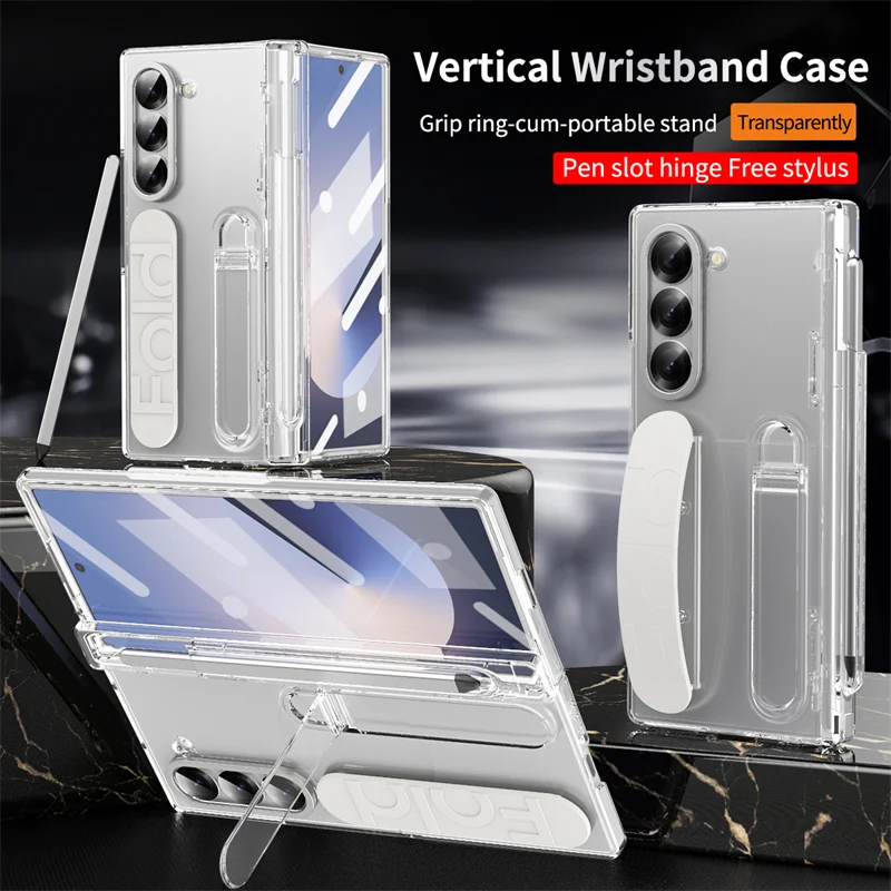 Case With Pencil Holder - Étui de téléphone à charnière de