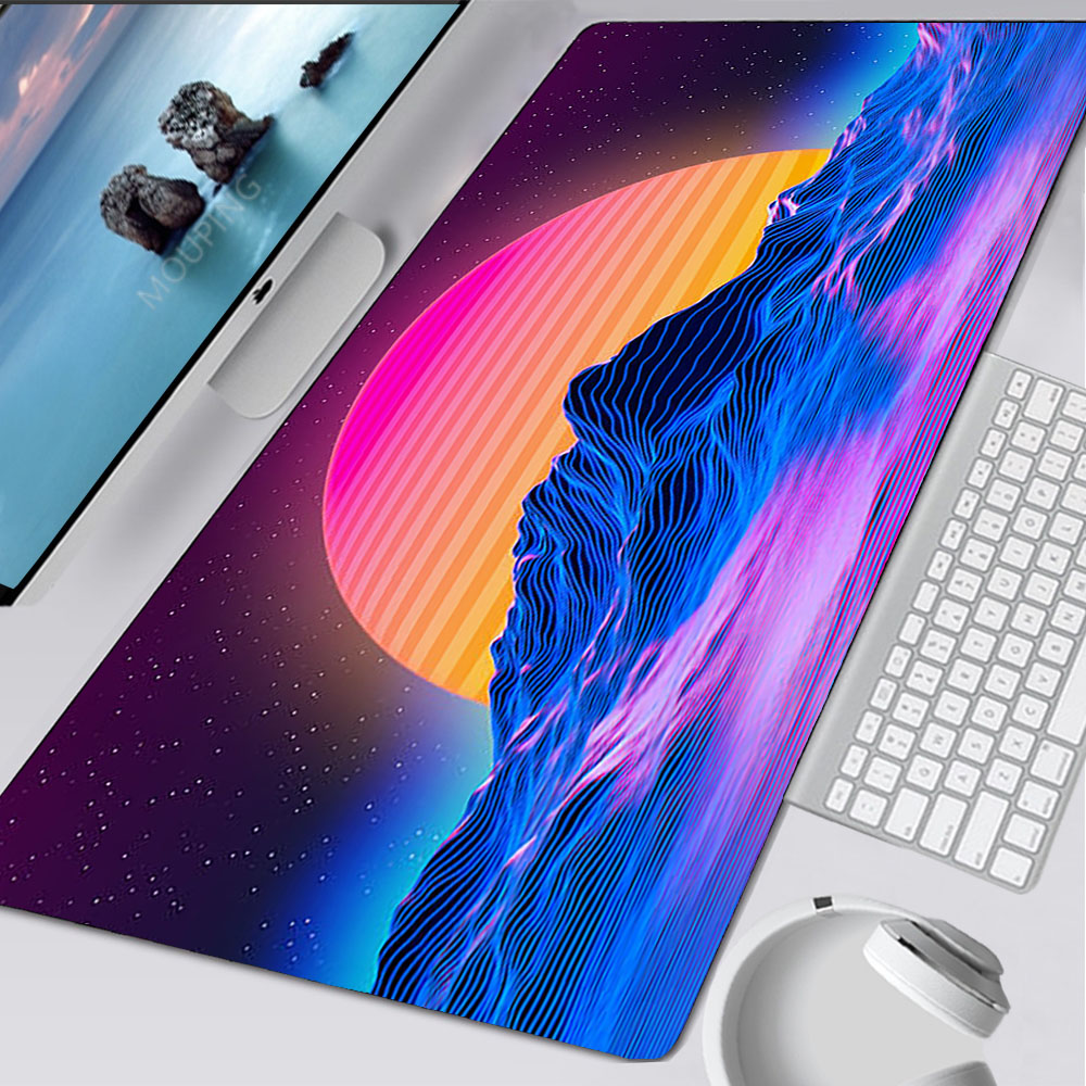 Rugged Tablet Accessories - Vaporwave tapis de souris Retrowave/synthwave 900x400