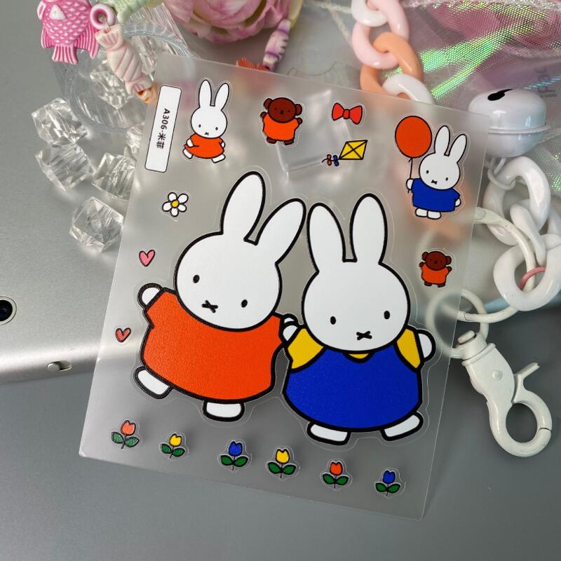 Tablet Accessories 3D Print - Autocollants 3D Miffy Cartoon, autocollants imprimés