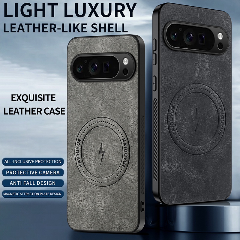 Étui en cuir magnétique de lux - Google Pixel 9 Pro avis et prix