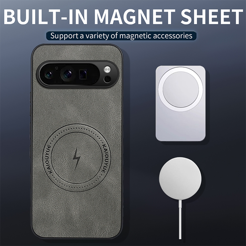 Étui en cuir magnétique de lux - Google Pixel 9 Pro avis et prix